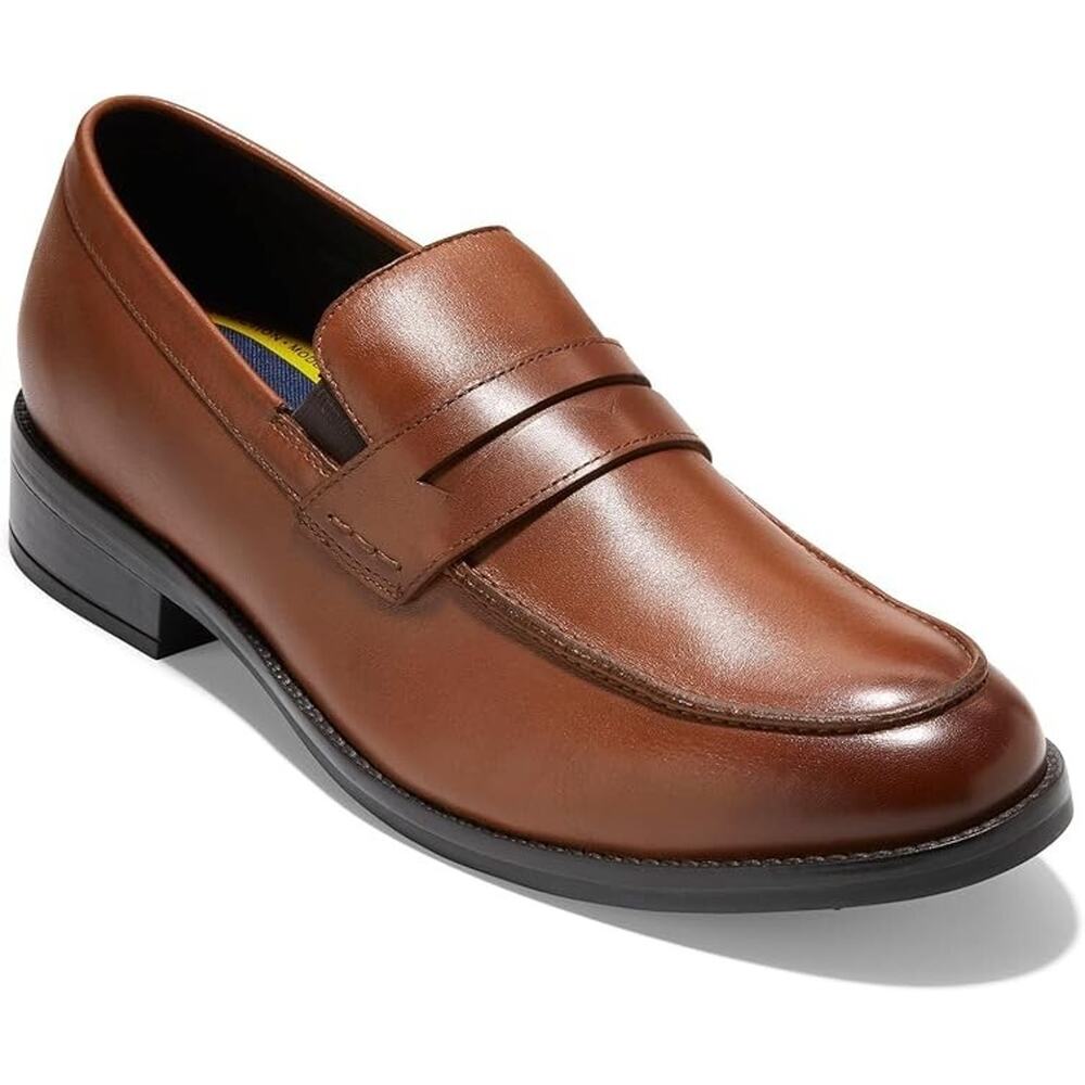 Cole Haan Grand+ Dress Penny Loafer Shoes British Tan Size 11 US